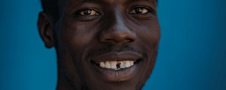 Moses Kinyera, a youth skilling project participant
