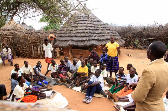 Community leaders including women supported by Oxfam in Karamoja. credit Zahara Abdul/Oxfam