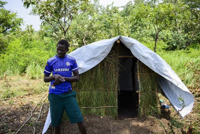 16 year old Onen Isaac a south sudanese refugee fled alone into Uganda. Photo credit: Julius Kasujja