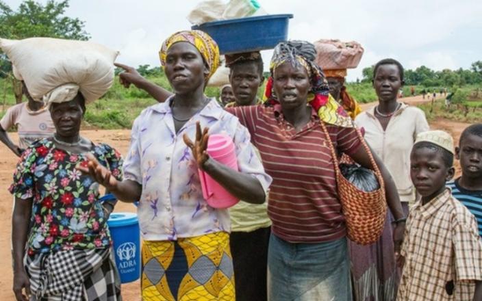 Women at the Bidi Bidi refugee settlement in Uganda in May 2017 voice their concern at the 50 percent cut in cereal rations each person was receiving. The cut was due to a $60 million funding shortfall at the World Food Programme. Women at the Bidi Bidi refugee settlement in Uganda in May 2017 voice their concern at the 50 percent cut in cereal rations each person was receiving. The cut was due to a $60 million funding shortfall at the World Food Programme. We cannot do anything mo
