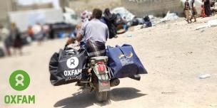Hygiene kits distributed to people in Yemen/ Photo credit: Wael Algadi