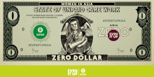 Women in Asia unpaid work. Credit: Oxfam in Asia