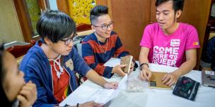 Vietnamese youth at an LGBTI workshop in Hanoi. Credit: Oxfam Vietnam 