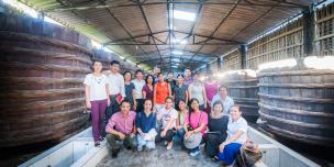 EFD Representatives visit Van Phan Fisheries  Company. Credit: Oxfam Vietnam