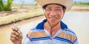 Farmer Bap in Ca Mau. Credit: Oxfam Vietnam