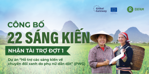 PWG công bố 22 sáng kiến nhận tài trợ đợt 1
