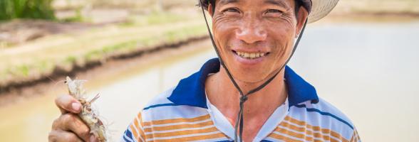 Farmer Bap in Ca Mau. Credit: Oxfam Vietnam