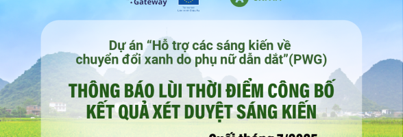 LÙI THỜI ĐIỂM CÔNG BỐ KẾT QUẢ XÉT DUYỆT SÁNG KIẾN PWG