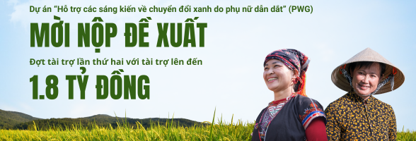 Đợt tài trợ lần thứ hai cho các sáng kiến về chuyển đổi xanh do phụ nữ dẫn dắt