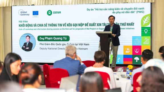 Ông Phạm Quang Tú phát biểu tại hội thảo khởi động Dự án PWG Ông Phạm Quang Tú phát biểu tại hội thảo khởi động Dự án PWG