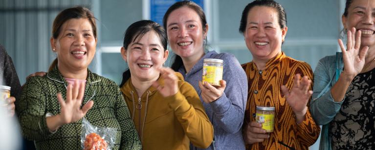 Women farmers in Mekong delta with their livelihood initiatives
