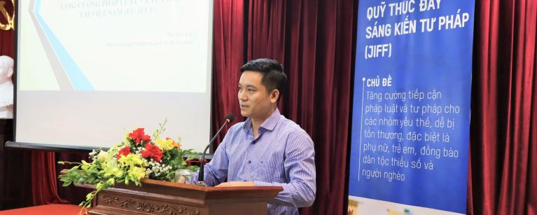 Tập huấn về Quản lý dự án cho 17 đơn vị nhận tài trợ từ Quỹ Thúc đẩy Sáng kiến Tư pháp (JIFF)