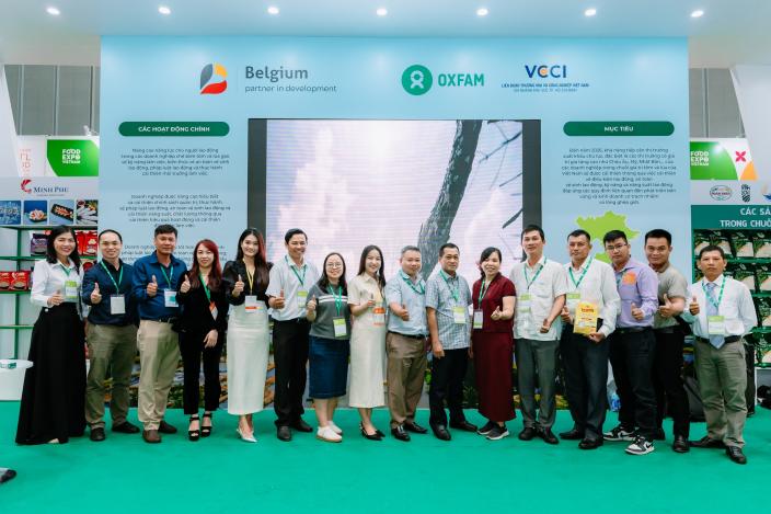 Doanh nghiệp và HTX tôm - lúa tăng cường liên kết thị trường tại Vietnam FoodExpo 2025