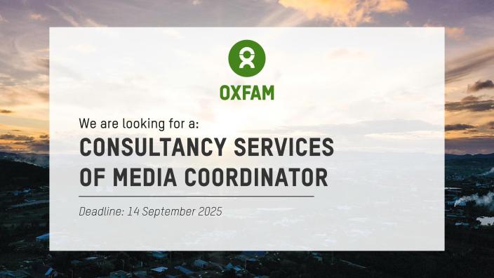 Consultancy Services of Media Coordinator oxfam