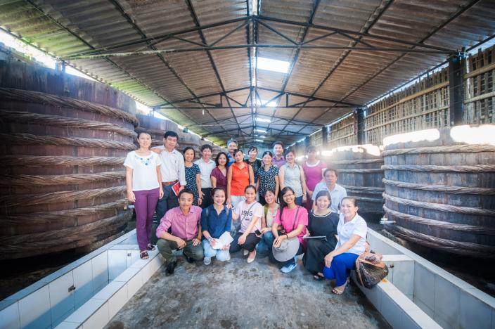 EFD Representatives visit Van Phan Fisheries  Company. Credit: Oxfam Vietnam