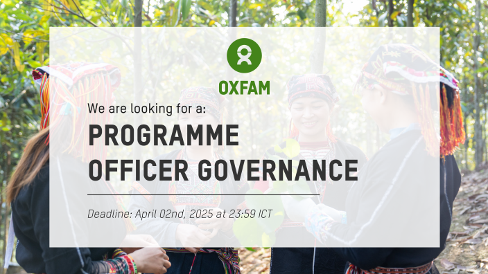 PROGRAMME OFFICER - GOVERNANCE