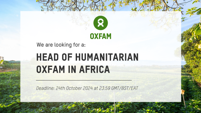 Head of humanitarian Oxfam in Africa