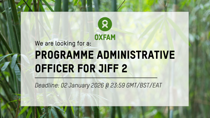 PROGRAMME ADMINISTRATIVE OFFICER