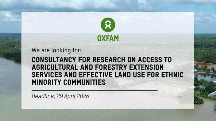 Consultancy for research on access to agricultural and forestry extension services and effective land use for ethnic minority communities