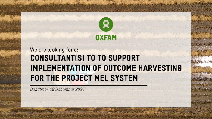 CONSULTANCY SERVICE: National consultant(s) to support implementation of Outcome Harvesting for the Project MEL System