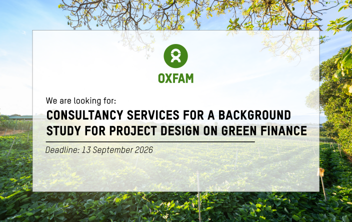 Consultancy service on background study for project design on green finance