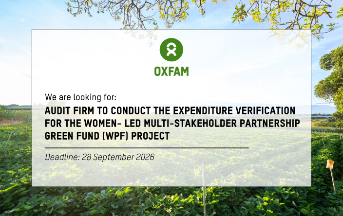 Audit firm to conduct the expenditure verification for the Women- led Multi-stakeholder Partnership Green Fund (WPF) Project