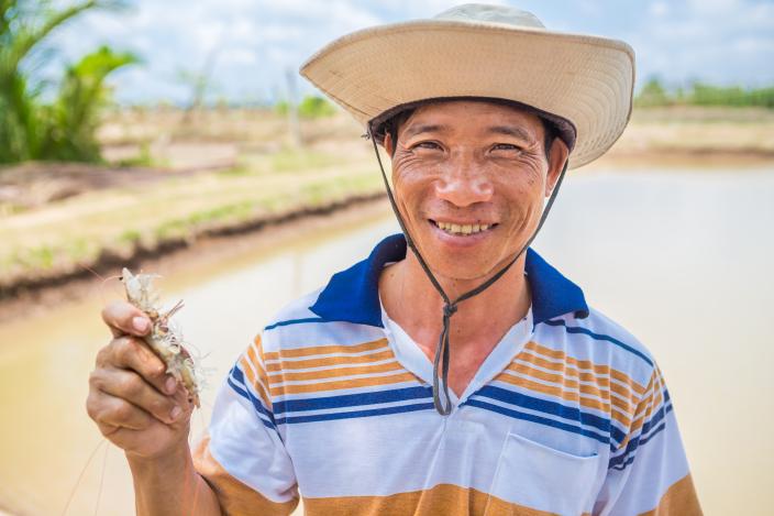 Farmer Bap in Ca Mau. Credit: Oxfam Vietnam