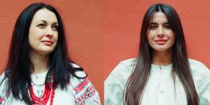 Iryna Dhnovska and Daniela Herhi of F1. Photos by Rhea Catada/Oxfam