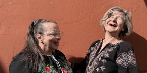 Liliya Hryniuk and Olena Ohina of Positive Women. Photo by Rhea Catada/Oxfam