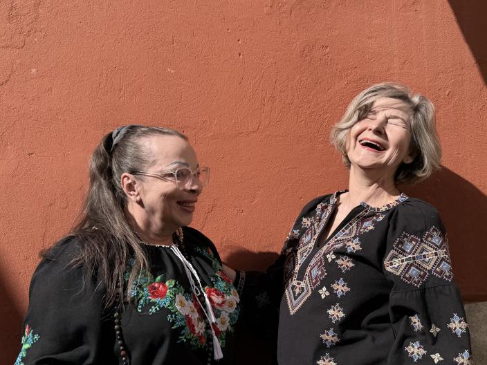 Liliya Hryniuk and Olena Ohina of Positive Women. Photo by Rhea Catada/Oxfam